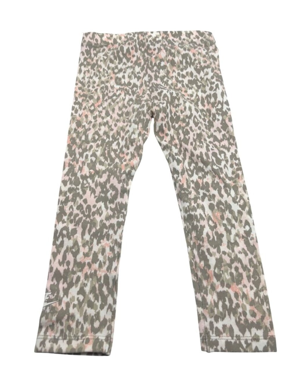 Nike Toddler Girls Pink & Green Leopard Print Leggings, Sz. 3T